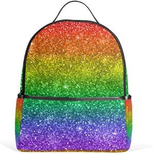 A small glittery back pack